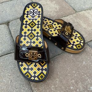Tory Burch Leather Mules
